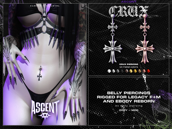 ASCENT - Crux Belly Piercing