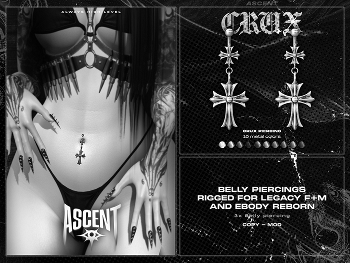 ASCENT - DEMO Crux Belly Piercing