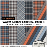 Tool Shed - Warm & Cozy Fabrics - Pack 3 - Fall Textures
