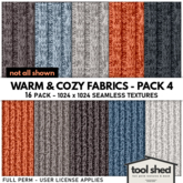 Tool Shed - Warm & Cozy Fabrics - Pack 4 - Fall Textures