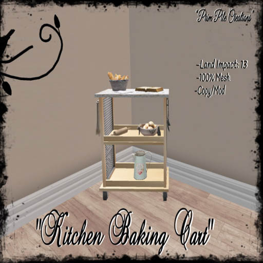 ~PPC~ Kitchen Baking Cart 