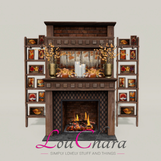 LouChara Ruby Fireplace 
