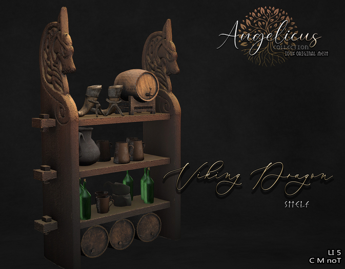 .AngelicUs.  Viking Dragon shelf 