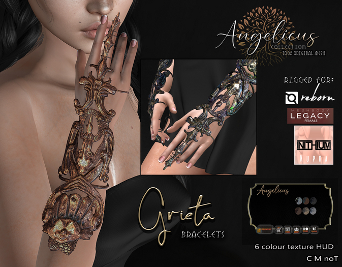 .AngelicUs. Grieta bracelets- Reborn, Legacy F, Kupra