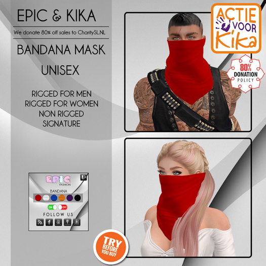 [EPIC KIKA] Bandana Mask (ADD ME)