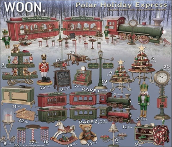 03. WOON. - Polar Holiday Express - Vintage Toy Rack