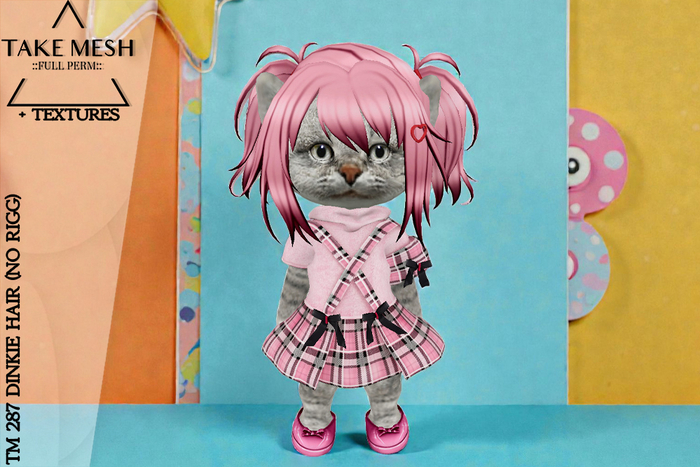 ! TakeMesh - TM 287 DINKIE HAIR (NO RIGG)