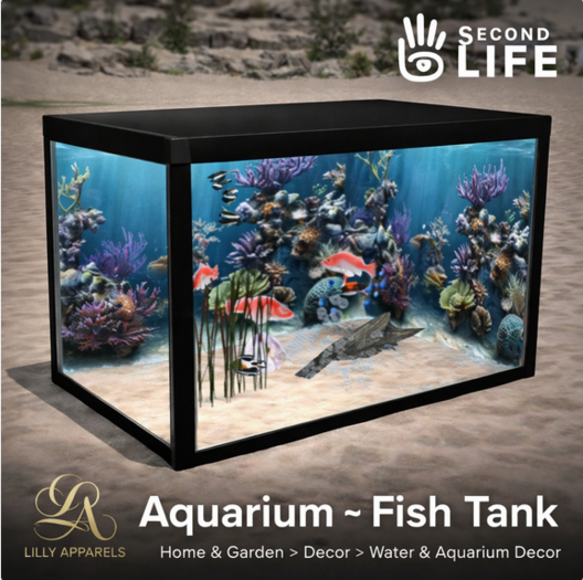 Aquarium ~ Fish Tank (Decorative Ocean Life Display)