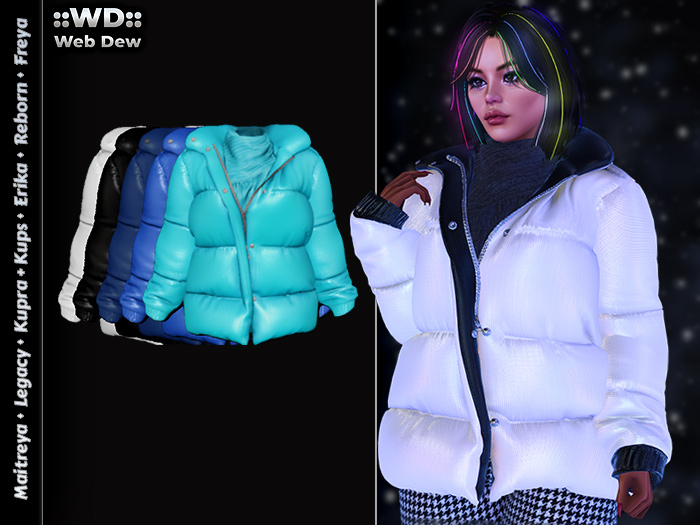 ::WD:: Down Jacket - Blue Shades
