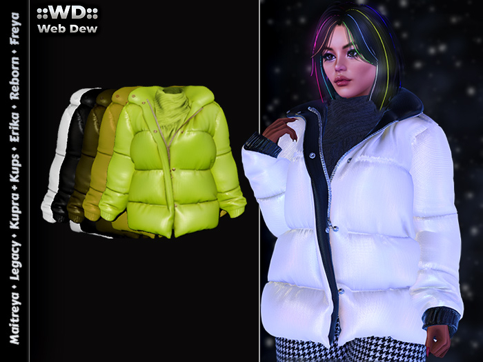 ::WD:: Down Jacket - Green Shades