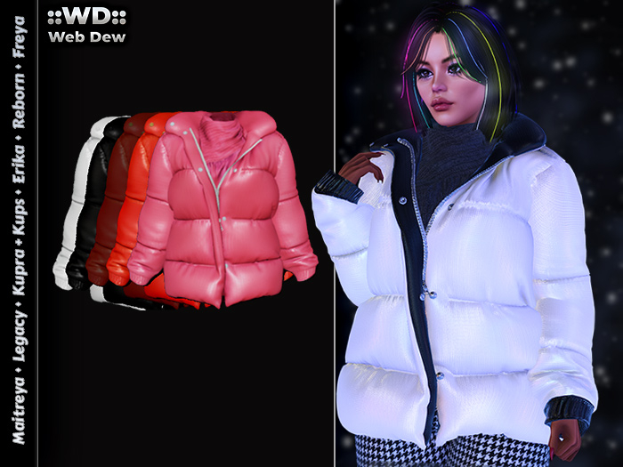 ::WD:: Down Jacket - Red Shades
