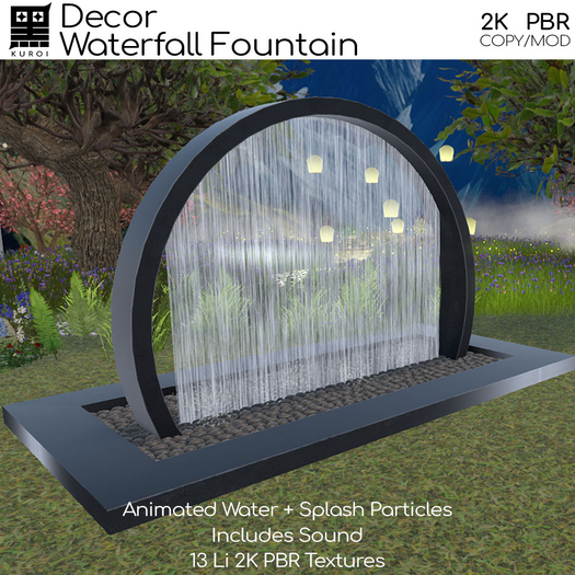 Kuroi - Round Fountain Black