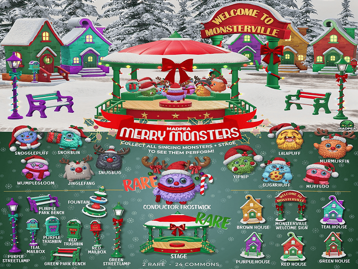 Conductor Frostwick - Merry Monsters - MadPea RARE