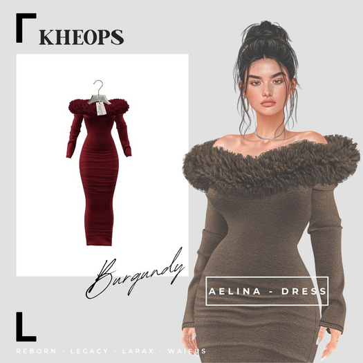 Kheops  /\ - AELINA - DRESS  - Burgundy