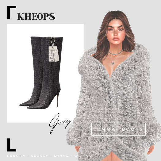 Kheops  /\ - EMMA - BOOTS - Grey