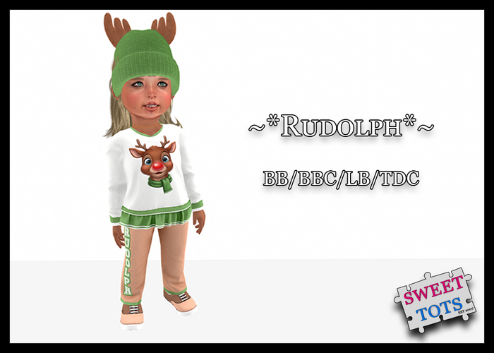 ~*Sweet Tots*~ BB/LLB/BBC/TD~ Christmas Tees~ Rudolph