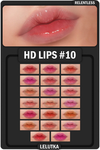 RELENTLESS HD LIPS #10 (LELUTKA)