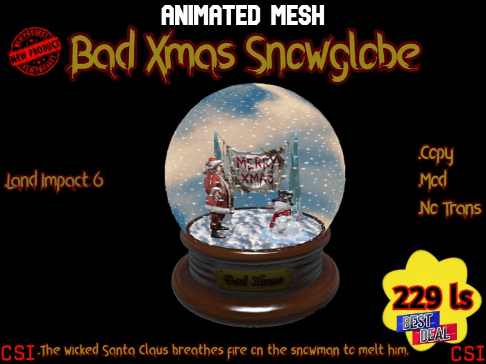 Bad Xmas Snowglobe (box)