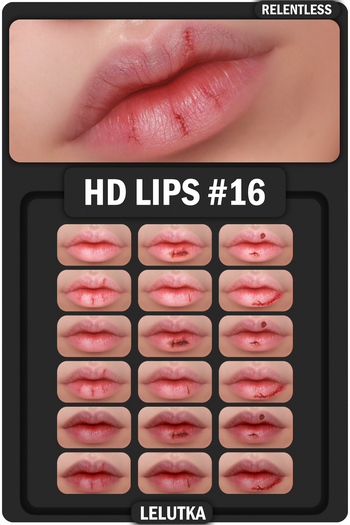 RELENTLESS HD LIPS #16 (LELUTKA)