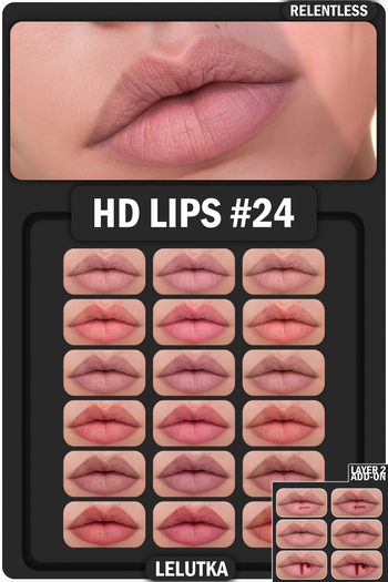 RELENTLESS HD LIPS #24 (LELUTKA)
