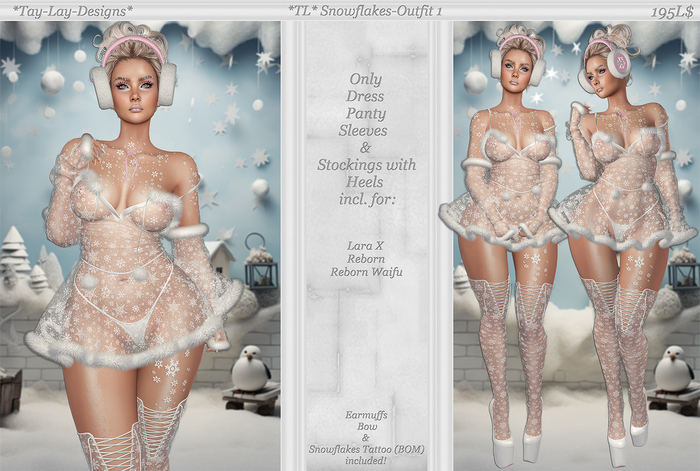 *Tay-Lay-Designs* Snowflakes-Outfit 1