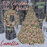 2025 Camelia Christmas Tree & Wreath