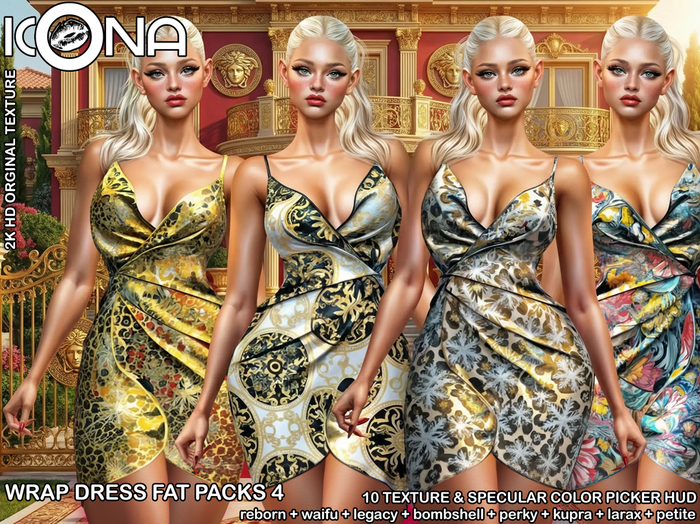 ICONA / WRAP DRESS FAT PACKS 4