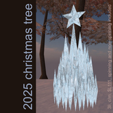 2025 christmas tree - ice