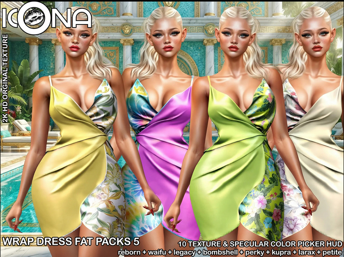 ICONA / WRAP DRESS FAT PACKS 5