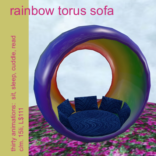 rainbow torus sofa