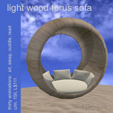 light wood torus sofa