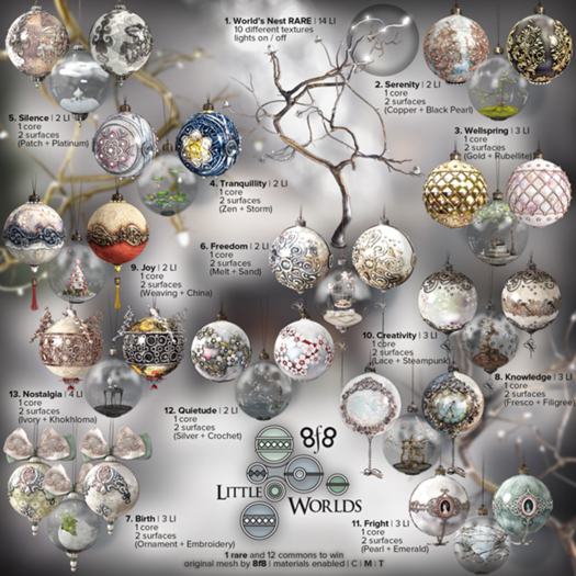 01 - 8f8 Little Worlds - World's Nest Box RARE