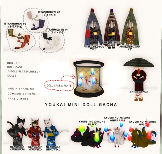 *N*YOUKAI Display case GOLD