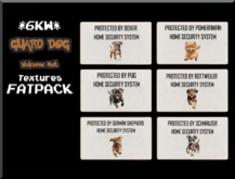 *6KW* FULL PERM Guard Dog Welcome Mat Textures FATPACK