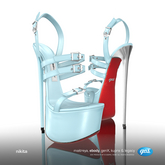 [Gos] Nikita Belted Sandals - Light Blue