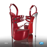 [Gos] Nikita Belted Sandals - Carmine