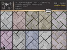 SPECIAL HERRINGBONE STONE TEXTURE SET - 12
