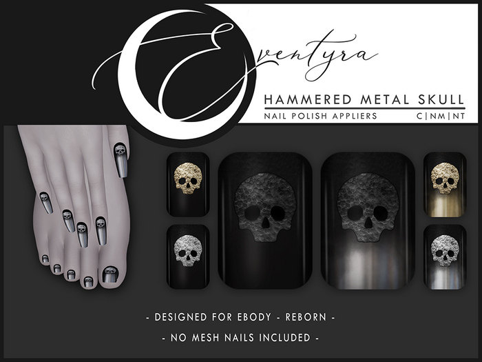 Eventyra - Reborn Nail HUD - Hammered Metal Skull