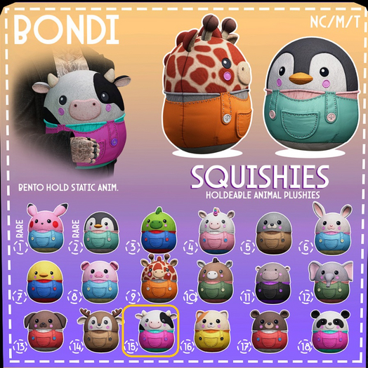 BONDI - Squishies - Cow 15