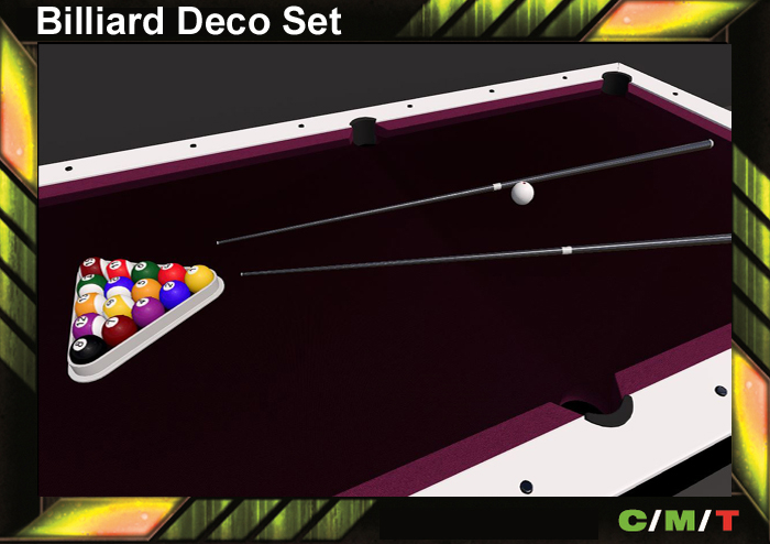 Billiard Deco Set