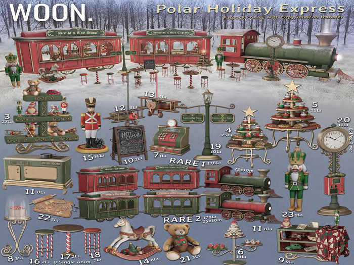 03. WOON. - Polar Holiday Express - Vintage Toy Rack