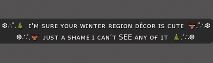 :: MG ::  I'm Sure Your Winter Region Decor... - Gesture (with Sound)
