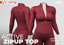 WAZ - Active Zipup Top (Wine)