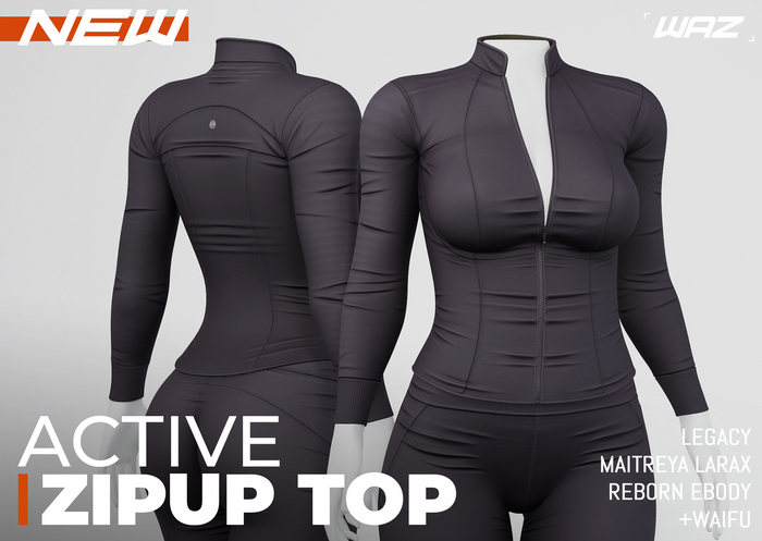 WAZ - Active Zipup Top (Shadow)