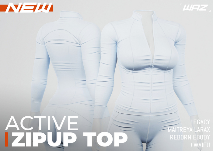 WAZ - Active Zipup Top (Linen)