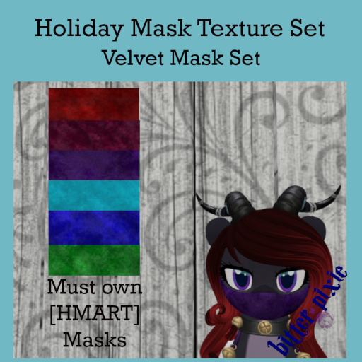 Bitter Pixie// Holiday Velvet Mask Set Texture