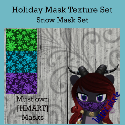 Bitter Pixie// Holiday Snow Mask Set Texture