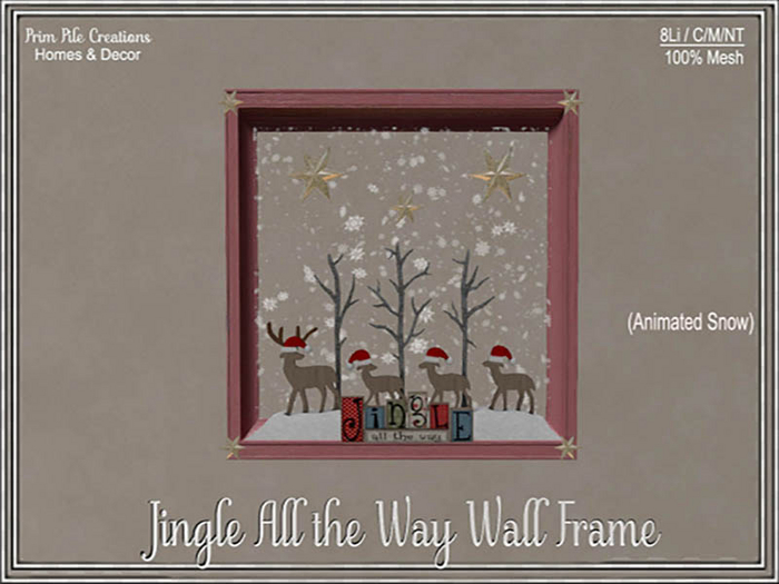 ~PPC~ Jingle All the Way Wall Frame