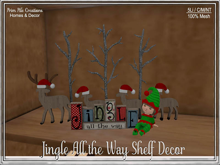 ~PPC~ Jingle All the Way Shelf Decor 