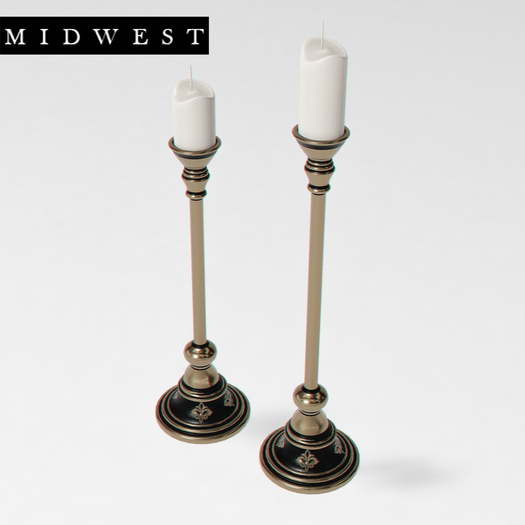 Midwest . Midnight Noel . Candlesticks